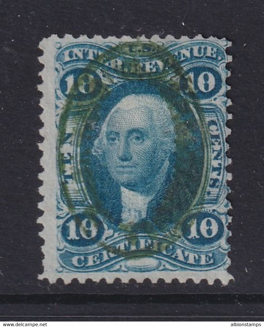 United States, Scott R33c, Used With GREEN Cancel - Steuermarken