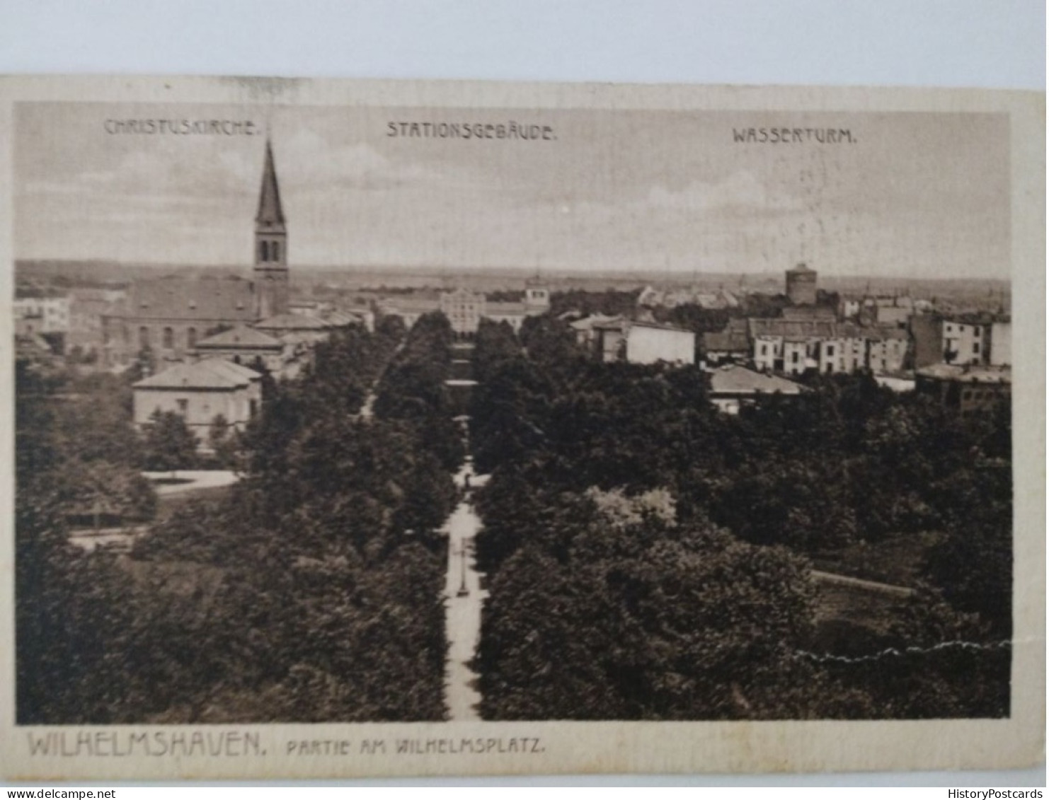 Wilhelmshaven, Partie Am Wilhelmsplatz, Stationsgebäude, 1910 - Wilhelmshaven