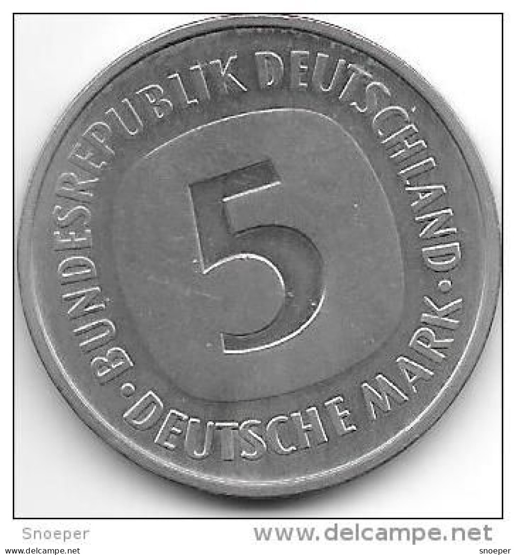 * 5 Mark  1975 G Km 140.1    Unc - 5 Marchi