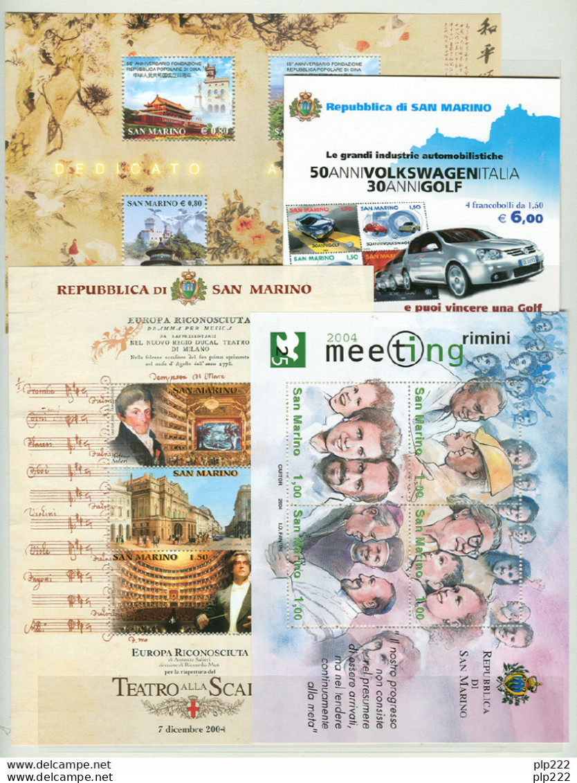 San Marino 2004 Annata Completa/Complete Year MNH/** - Années Complètes