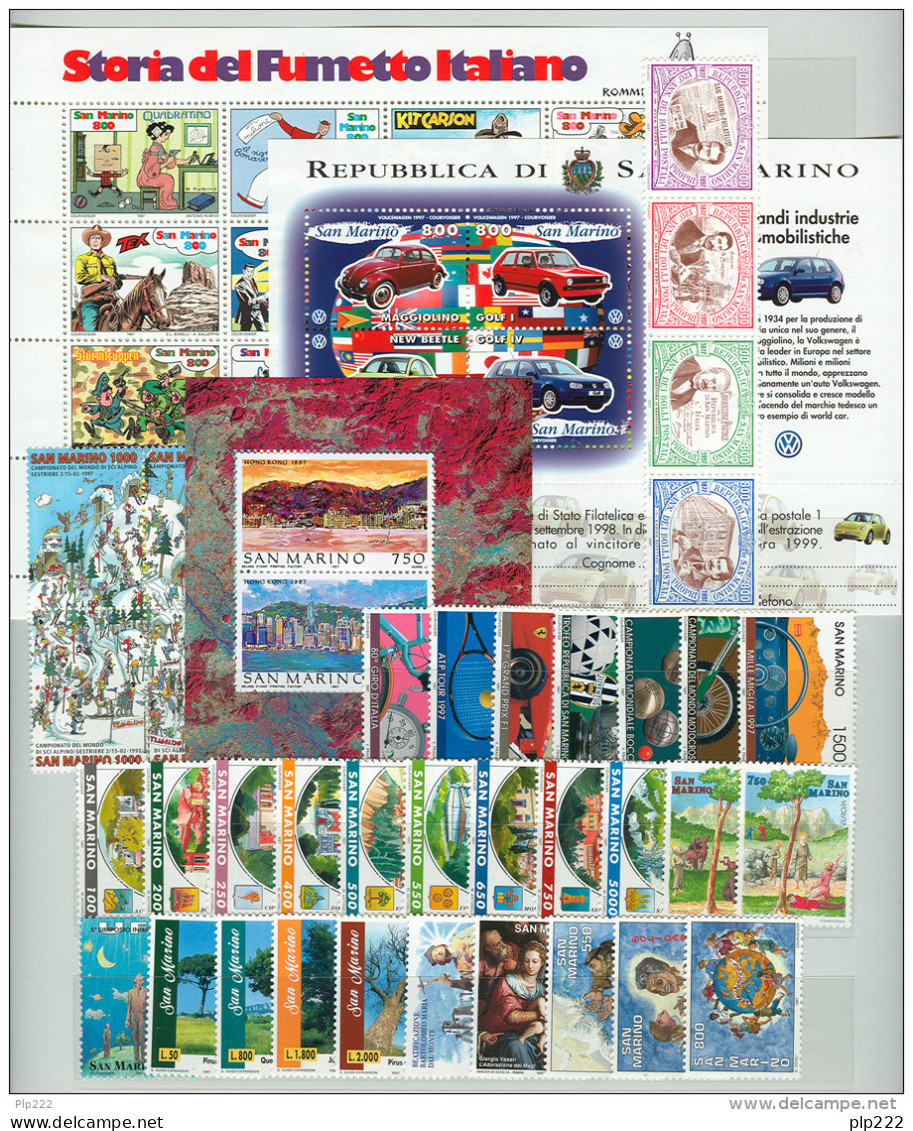 San Marino 1997 Annata Completa/Complete Year MNH/** - Années Complètes