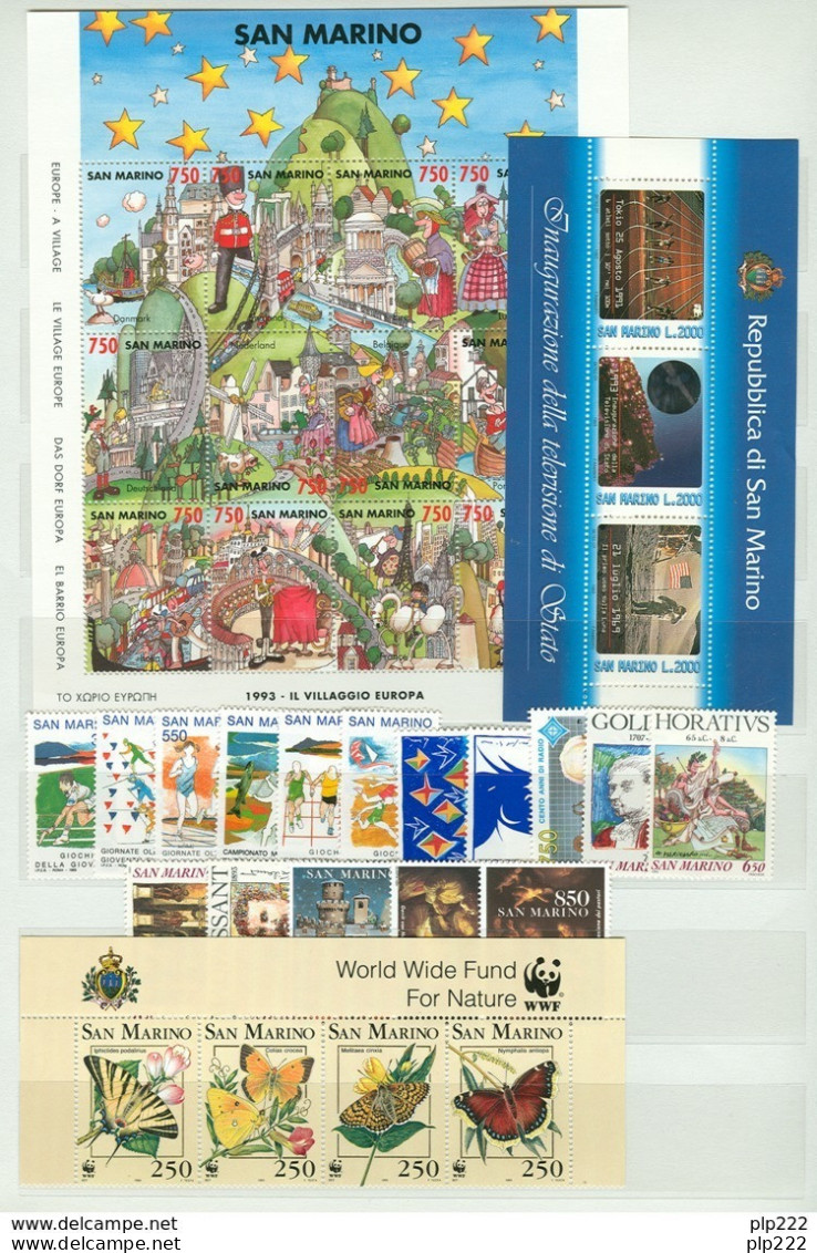 San Marino 1993 Annata Completa/Complete Year MNH/** - Années Complètes