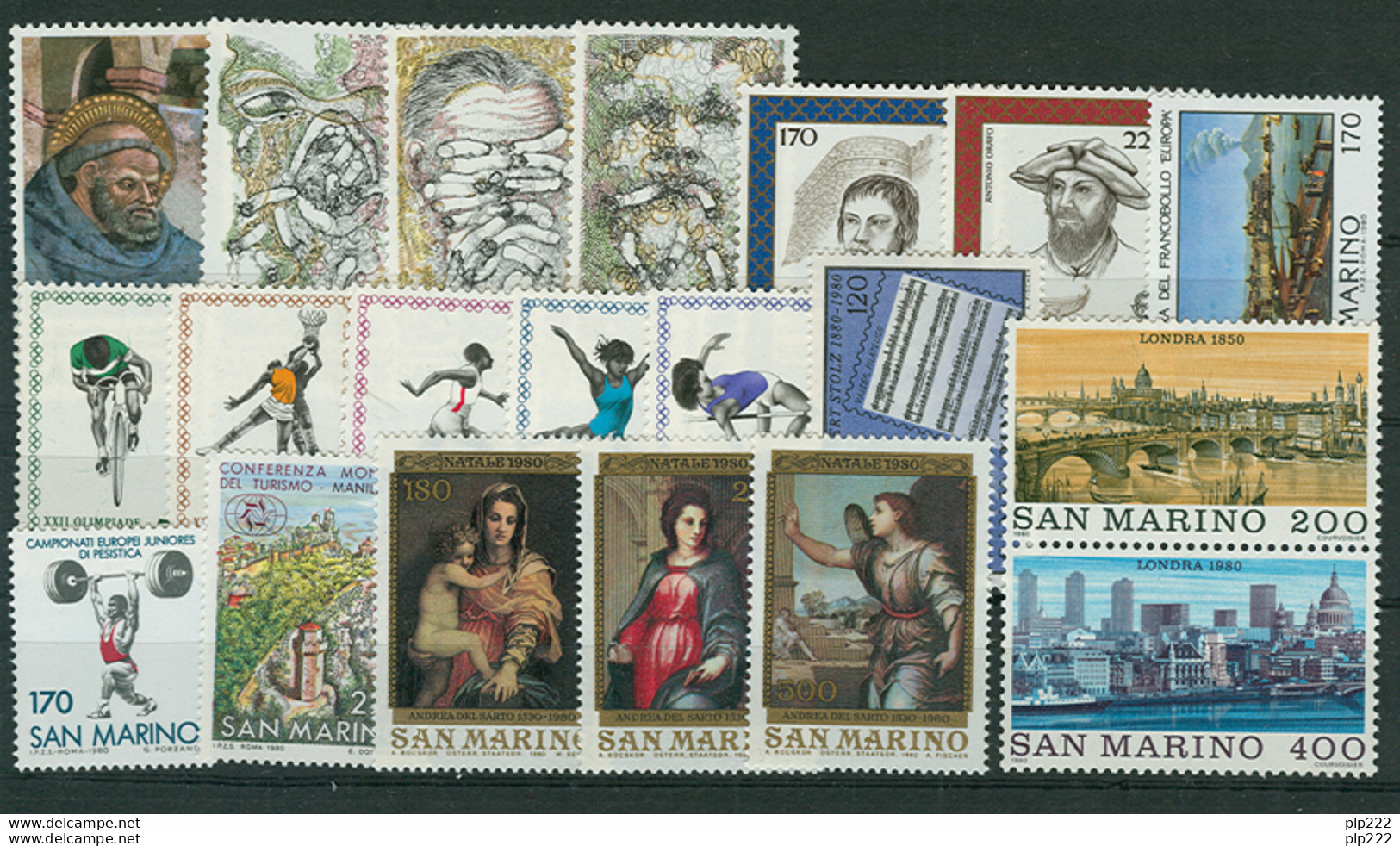 San Marino 1980 Annata Completa/Complete Year MNH/** - Années Complètes