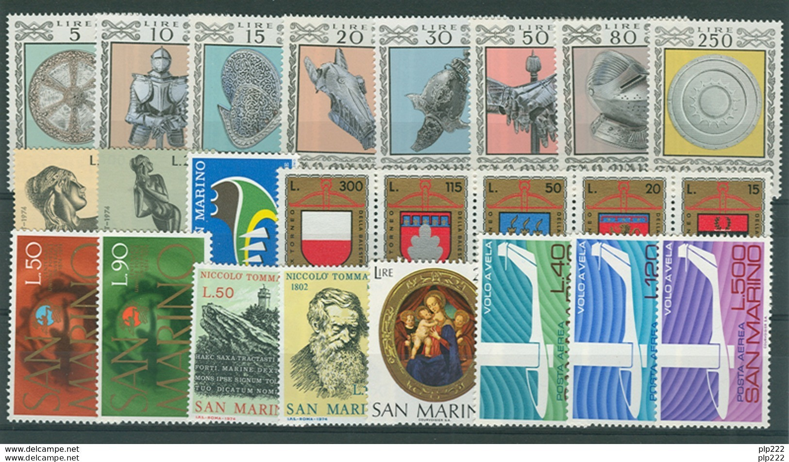 San Marino 1974 Annata Completa/Complete Year MNH/** - Full Years