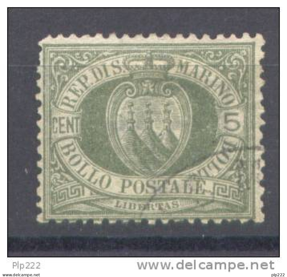 San Marino 1892 5 C. (Sass.13) Usato /Used VF - Gebraucht