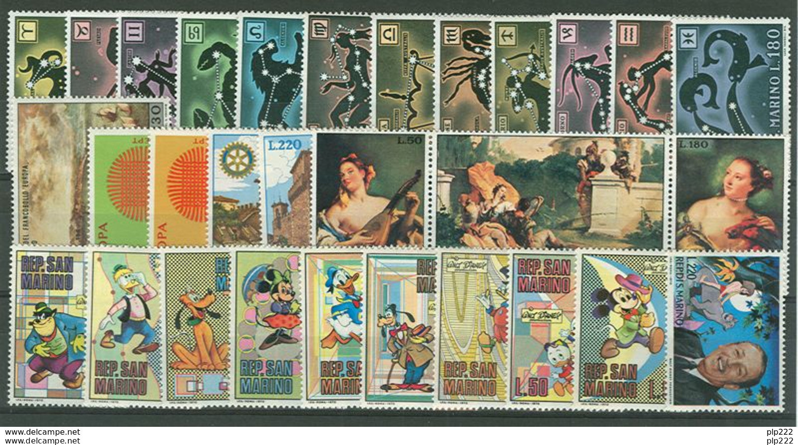 San Marino 1970 Annata Completa/Complete Year MNH/** - Komplette Jahrgänge