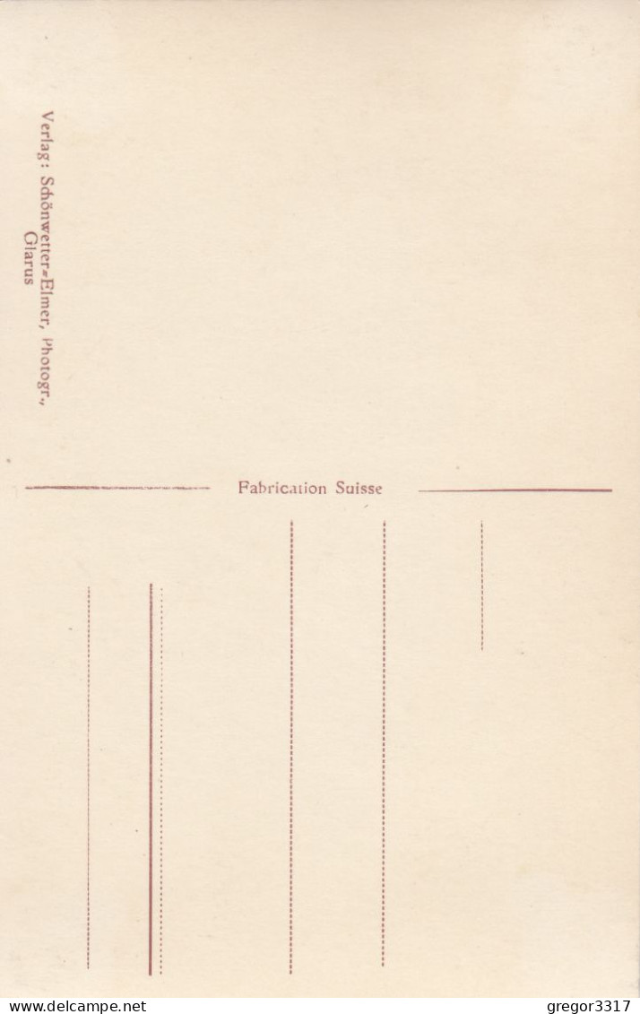 E1049) GLARUS - Monumentalbrunnen U. Häuser - Tolle FOTO AK - Glarona Sud