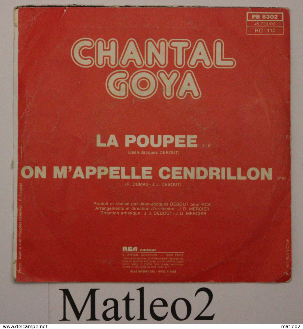 Vinyle 45 Tours : Chantal Goya - La Poupée / On M'appelle Cendrillon - Children