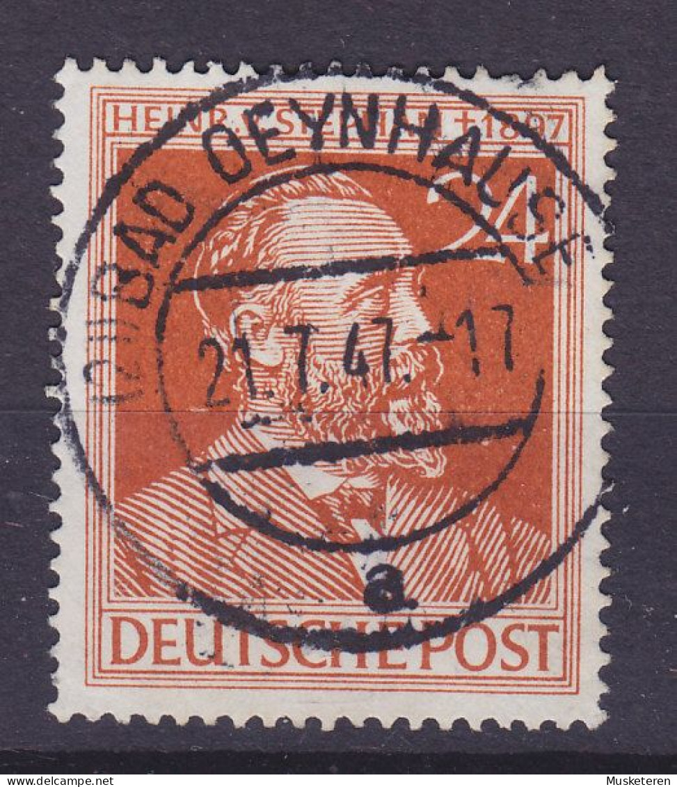 Alliierte Besetzung Gemeinschaftsausgabe 1947 Mi. 963, Braunorange Heinrich V. Stephan Deluxe BAD OEYNHAUSEN Cancel - Gebraucht