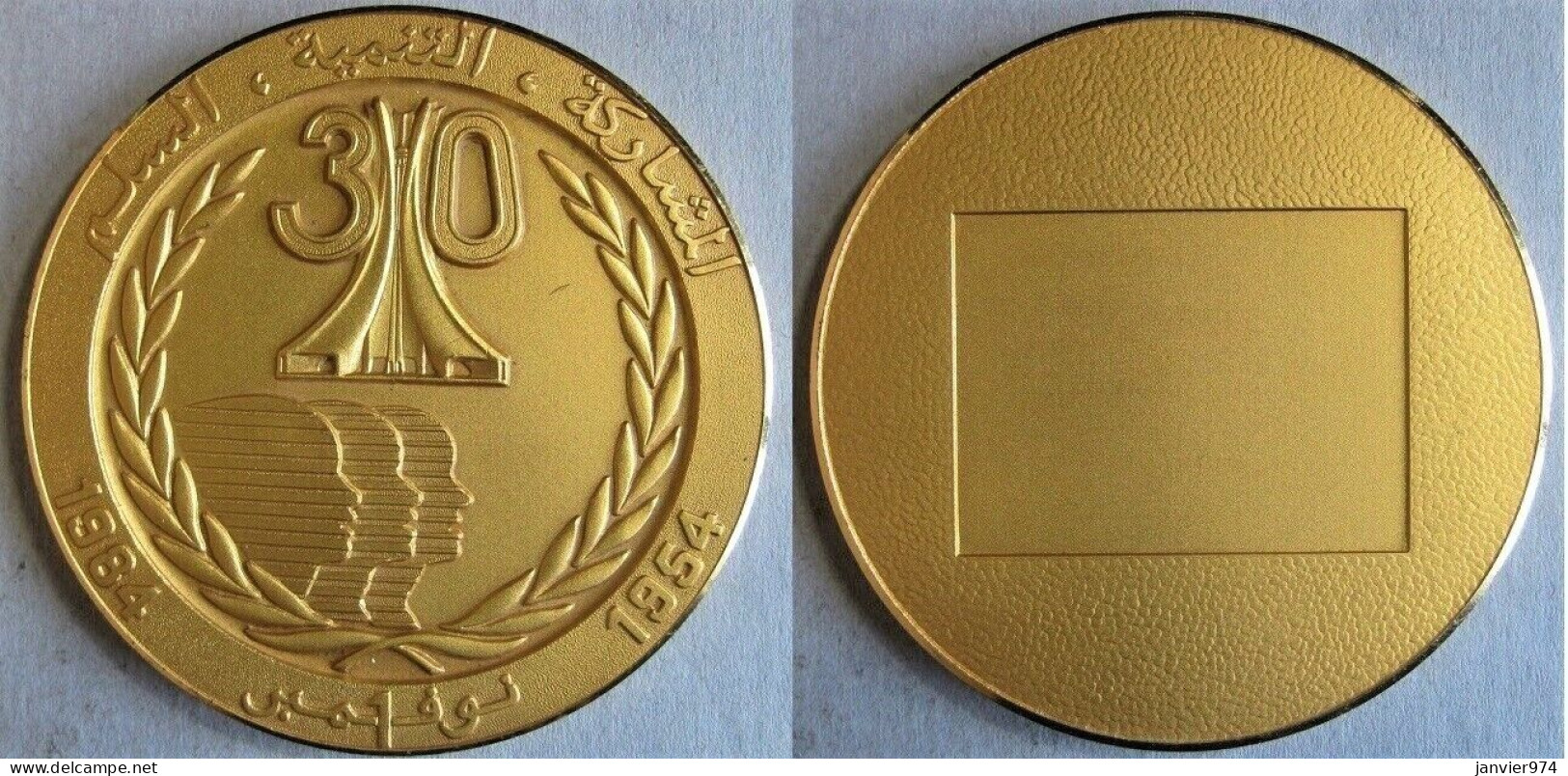 Algérie Médaille En Bronze 30ème Anniversaire De L'Indépendance 1954 - 1984 - Sonstige & Ohne Zuordnung