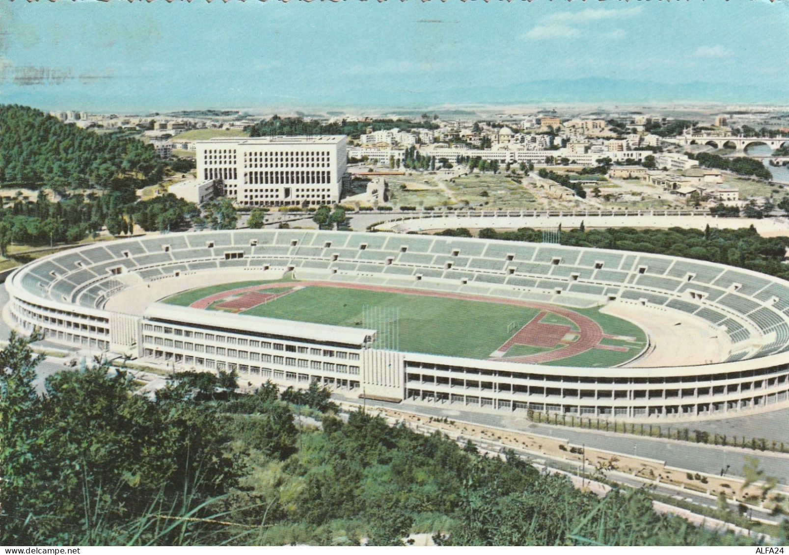 CARTOLINA ROMA STADIO OLIMPICO 1958 (ZP849 - Stadia & Sportstructuren