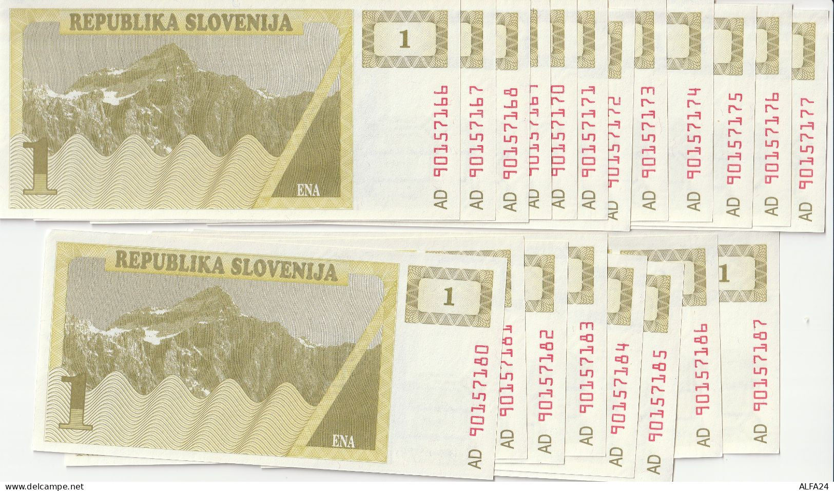 20 BANCONOTE SLOVENIA 1 (ZP996 - Slovénie