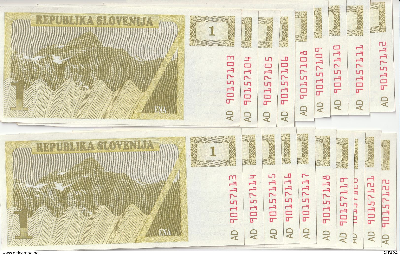 20 BANCONOTE SLOVENIA 1 (ZP993 - Slovénie