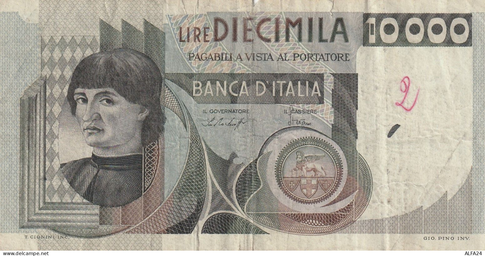 BANCONOTA ITALIA LIRE 10000 VF (ZP938 - 10.000 Lire