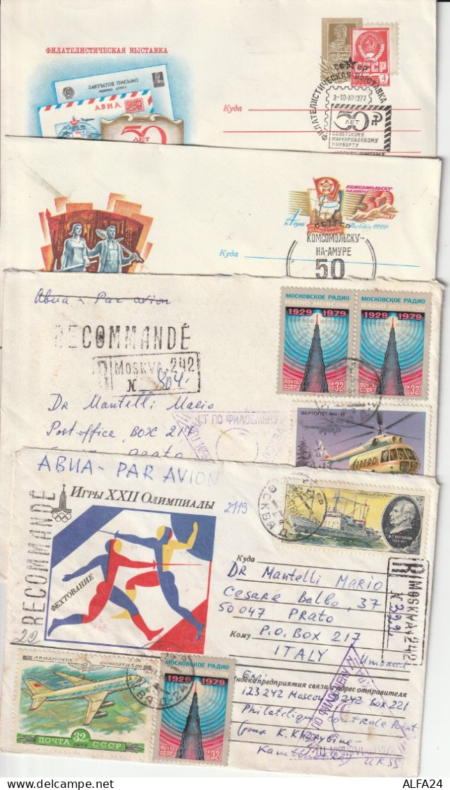 8 INTERI POSTALI-LETTERE RUSSIA (ZP3565 - Briefe U. Dokumente