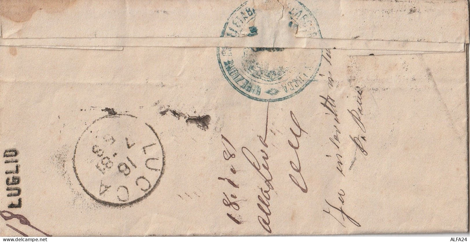 LETTERA 1881 C.10 SEGNATASSE TIMBRO LUCCA (ZP3317 - Portomarken