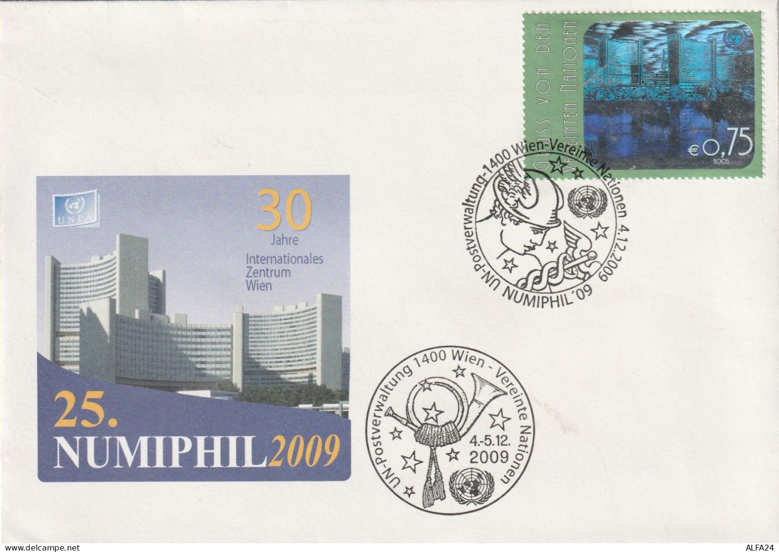 FDC NAZIONI UNITI SEDE DI VIENNA 2009 (ZP2473 - FDC