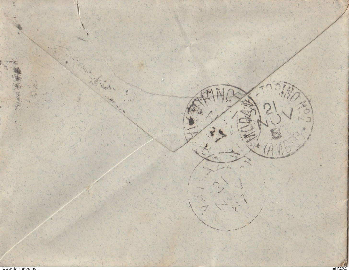 LETTERA REGNO UNITO 1886 2,5 TIMBRO SALISBURY AMB MODANE TORINO  (ZP2768 - Briefe U. Dokumente