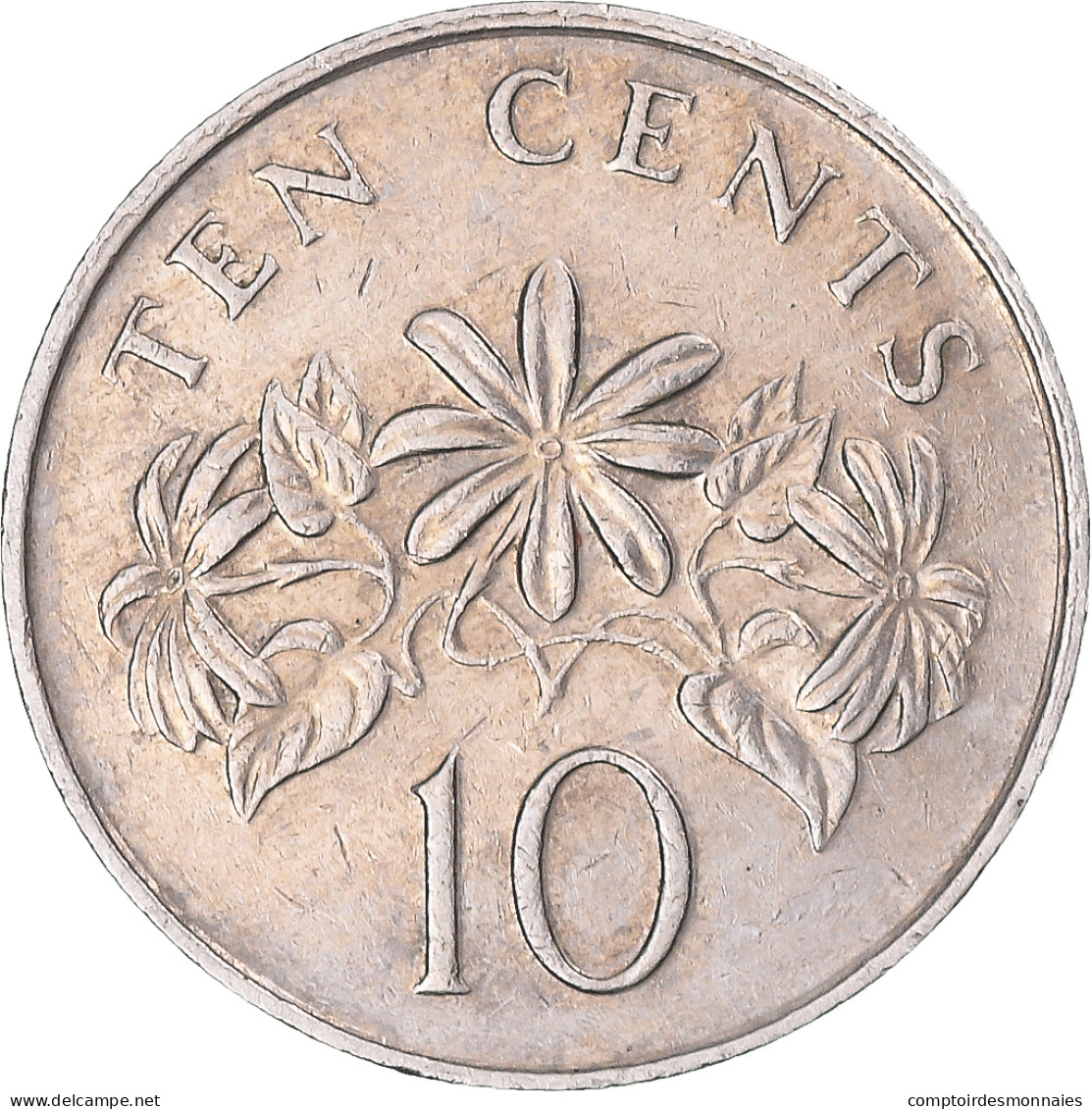 Monnaie, Singapour, 10 Cents, 1990 - Singapur