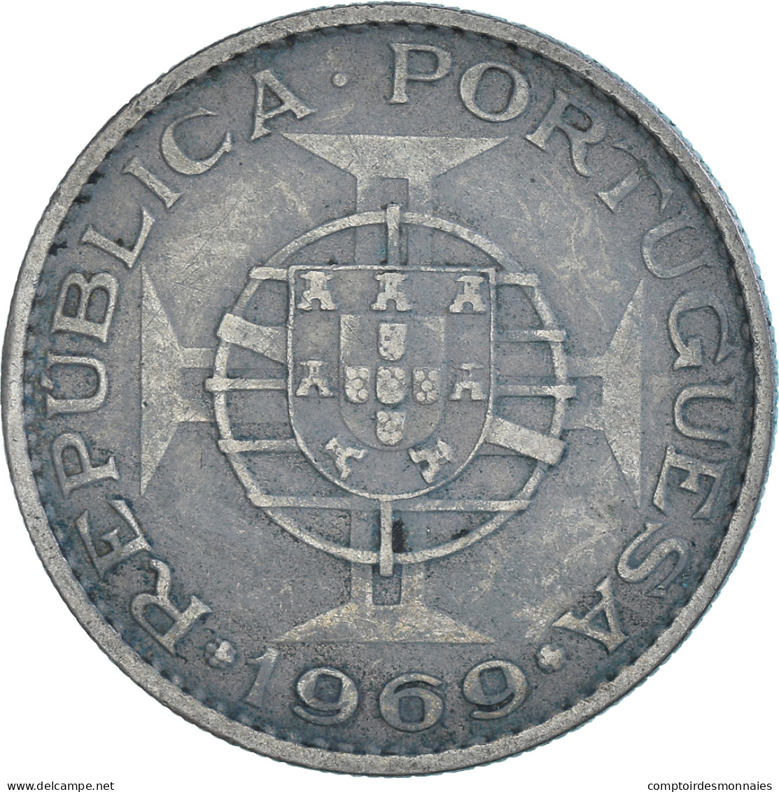 Monnaie, Angola, 10 Escudos, 1969 - Angola