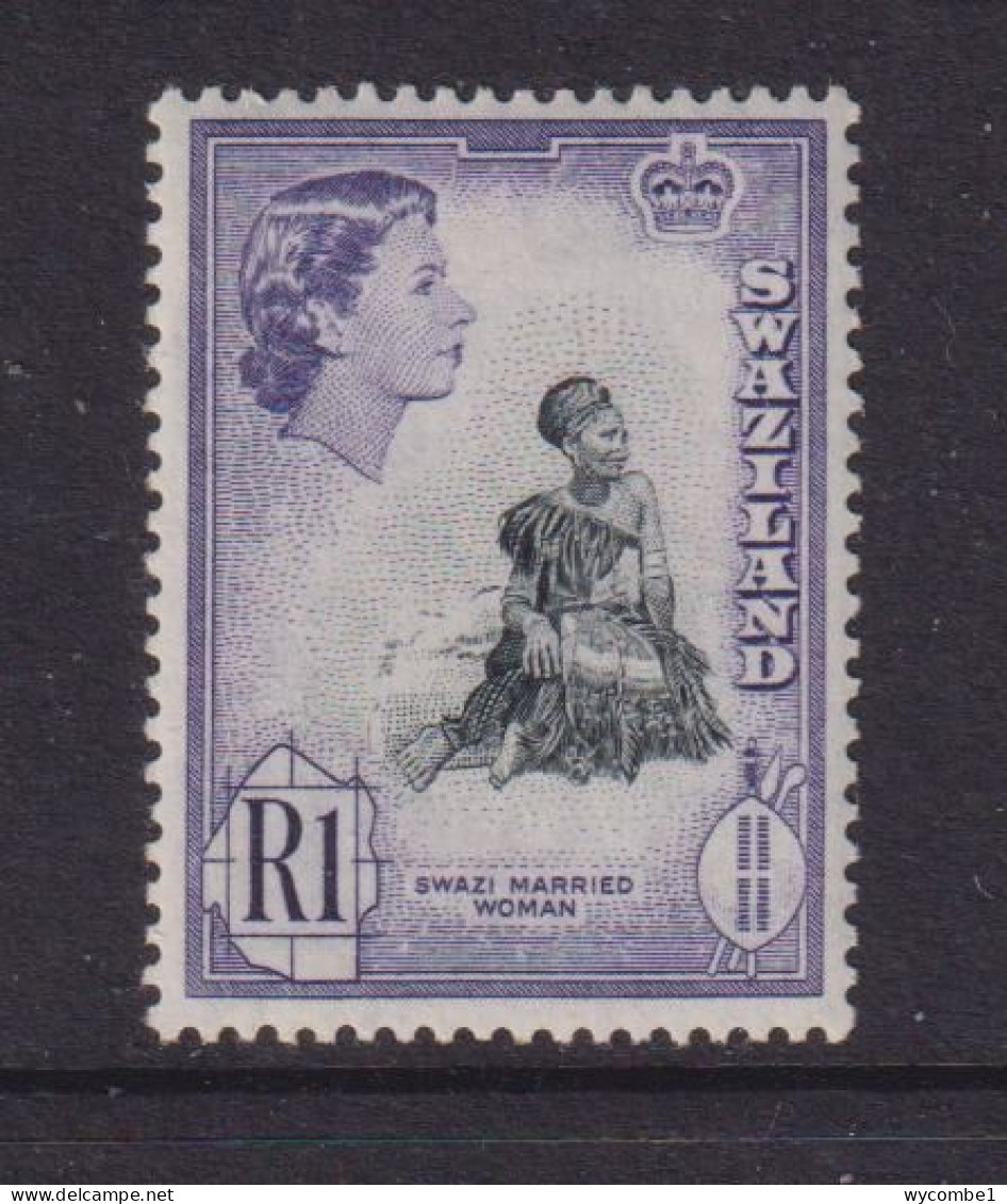 SWAZILAND  - 1961 Elizabeth II 1r Hinged Mint - Swasiland (...-1967)