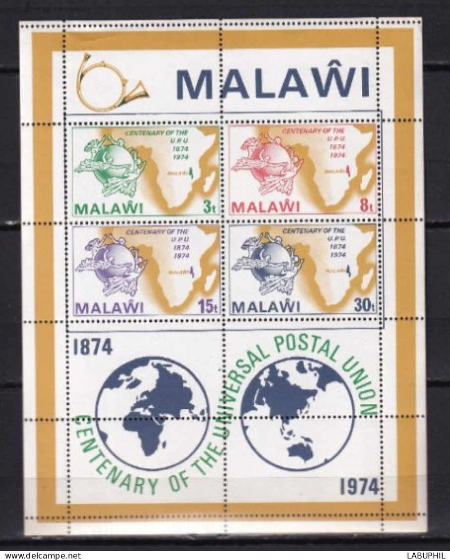 MALAWI  MNH ** BLOC FEUILLET 1974 - Malawi (1964-...)