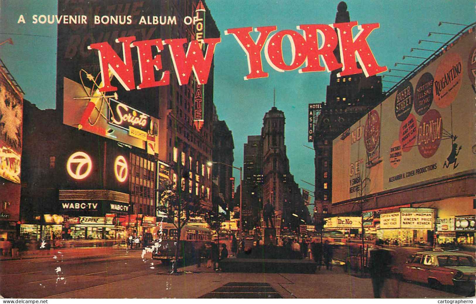 USA New York Manhattan Broadway Night View Souvenir - Manhattan
