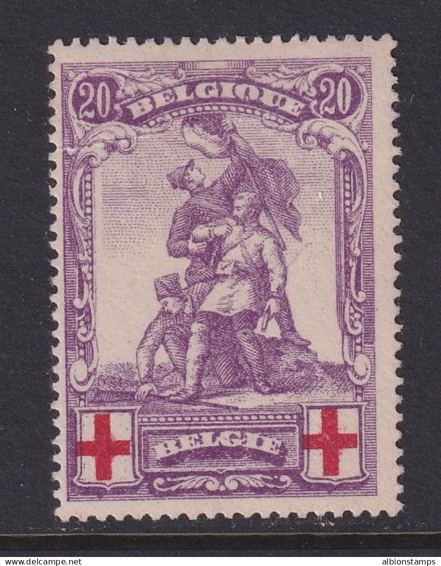 Belgium, Scott B30, MHR (crease) - 1914-1915 Red Cross