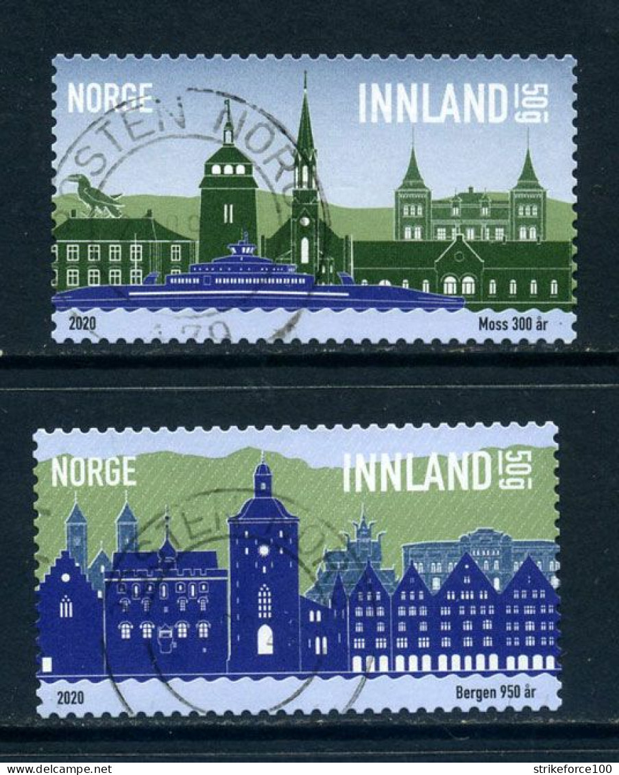 Norway 2020 - City Anniversaries Set, Fine Used Set, Nice Postmarks!! - Gebruikt