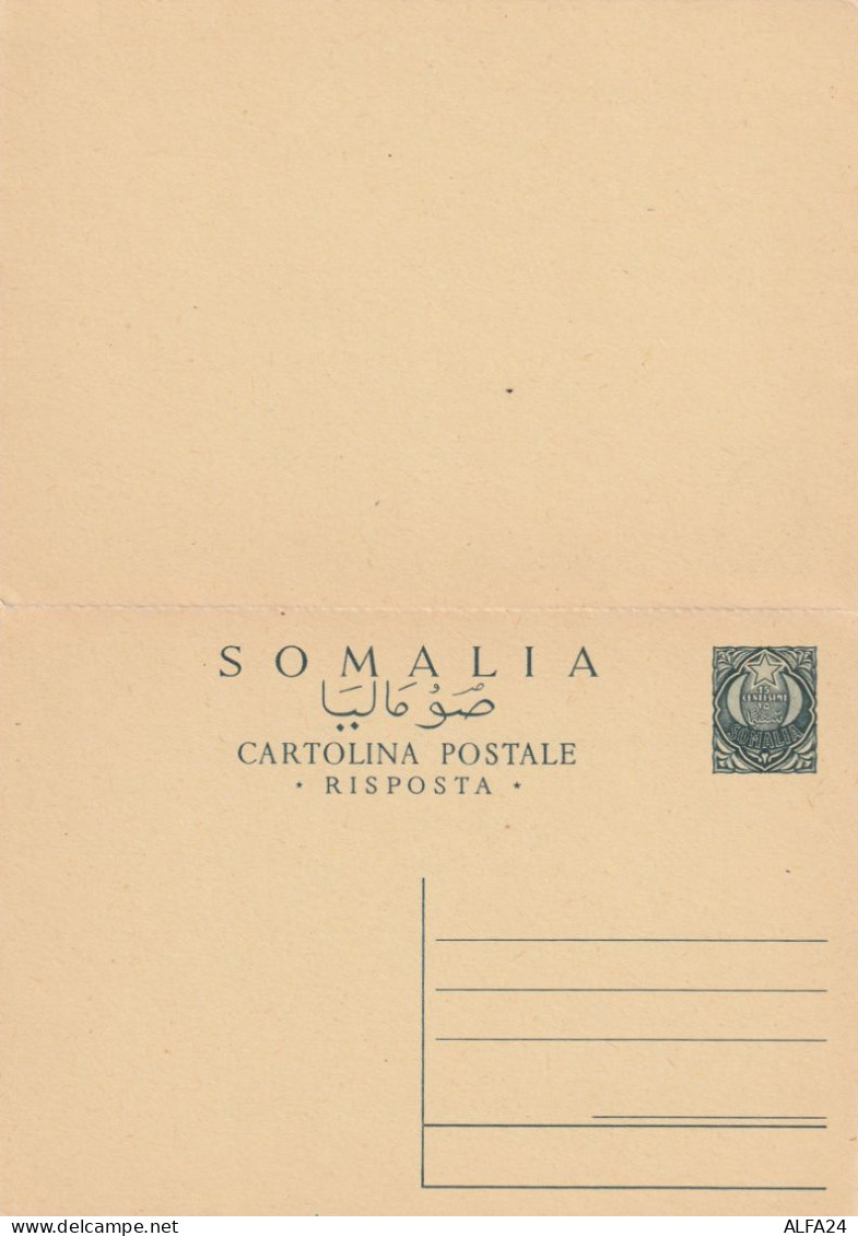 INTERO POSTALE NUOVO 1950 SOMALIA 15+15 C. (ZP3789 - Somalia (AFIS)