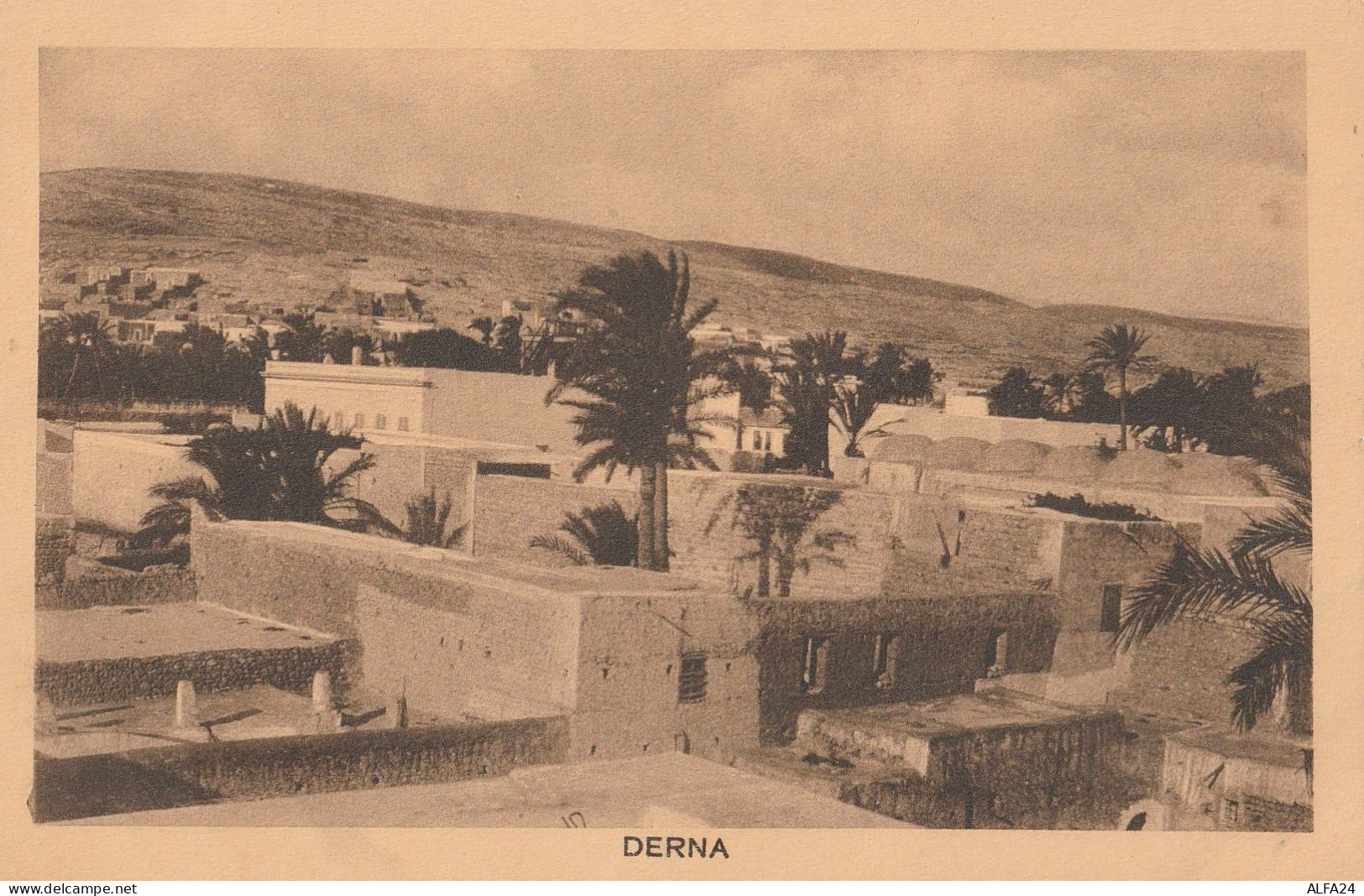 CARTOLINA DERNA LIBIA COLONIE ITALIANE (ZP4104 - Libia