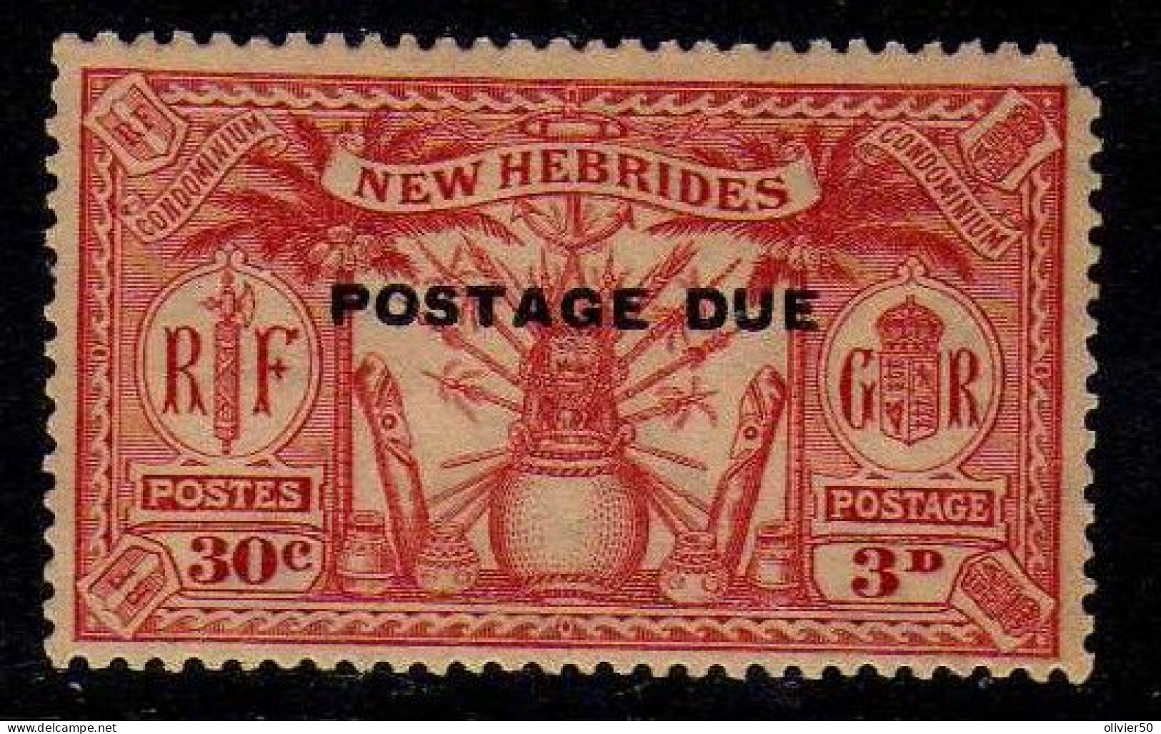 Nouvelles-Hebrides - 1925 - Timbres-Taxe 30 C. Neufs** - MNH - Timbres-taxe