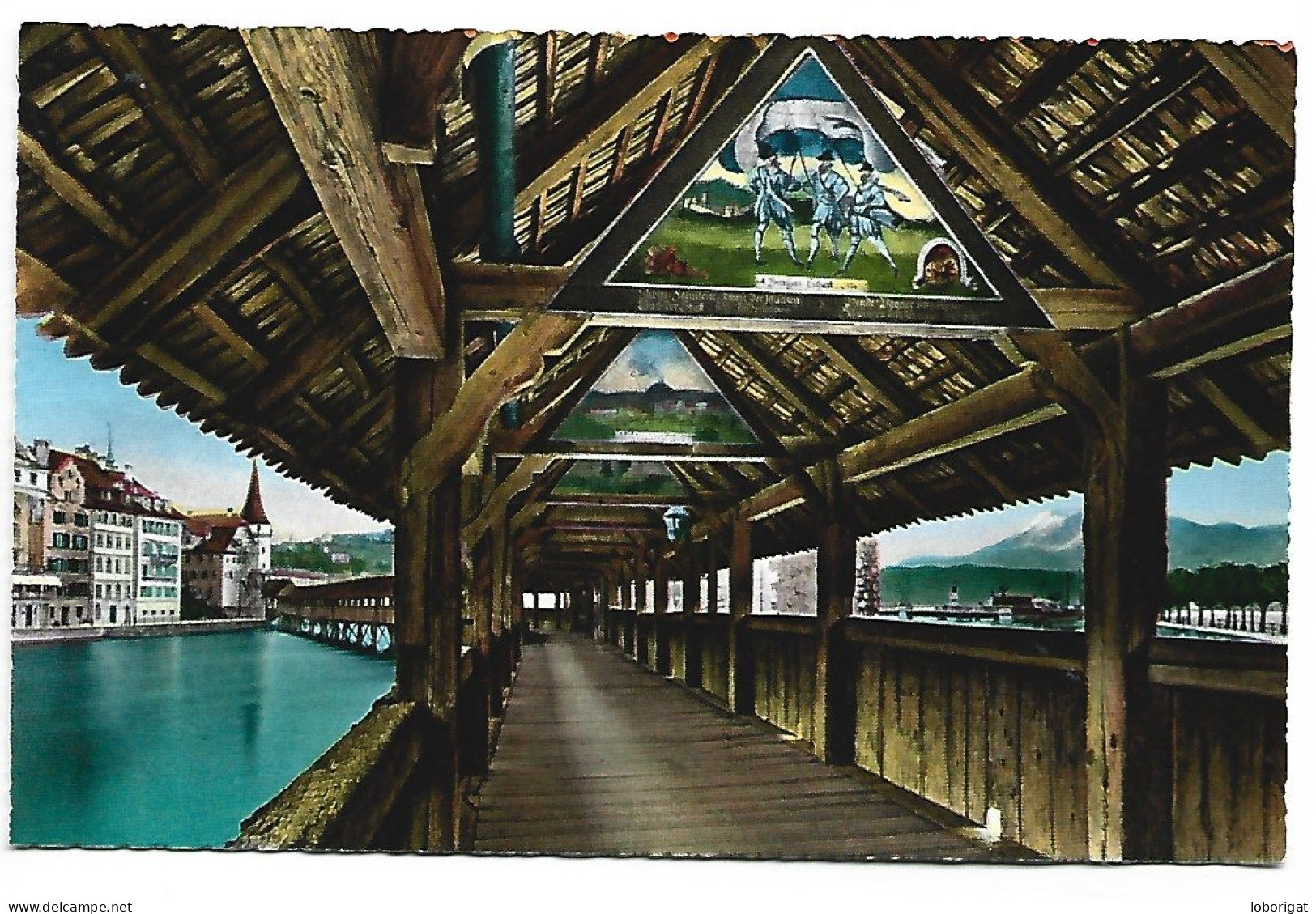 KAPELLBRUCKE ( ERBAUT 1333 BUILT ).-  LUCERNA - LUZERN.-  ( SUIZA ) - Lucens