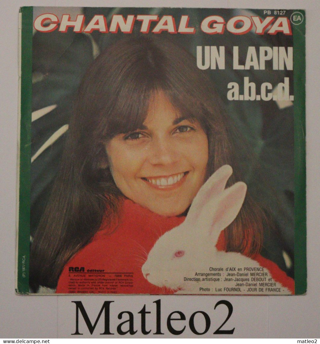 Vinyle 45 Tours : Chantal Goya - Un Lapin / A.b.c.d. - Niños