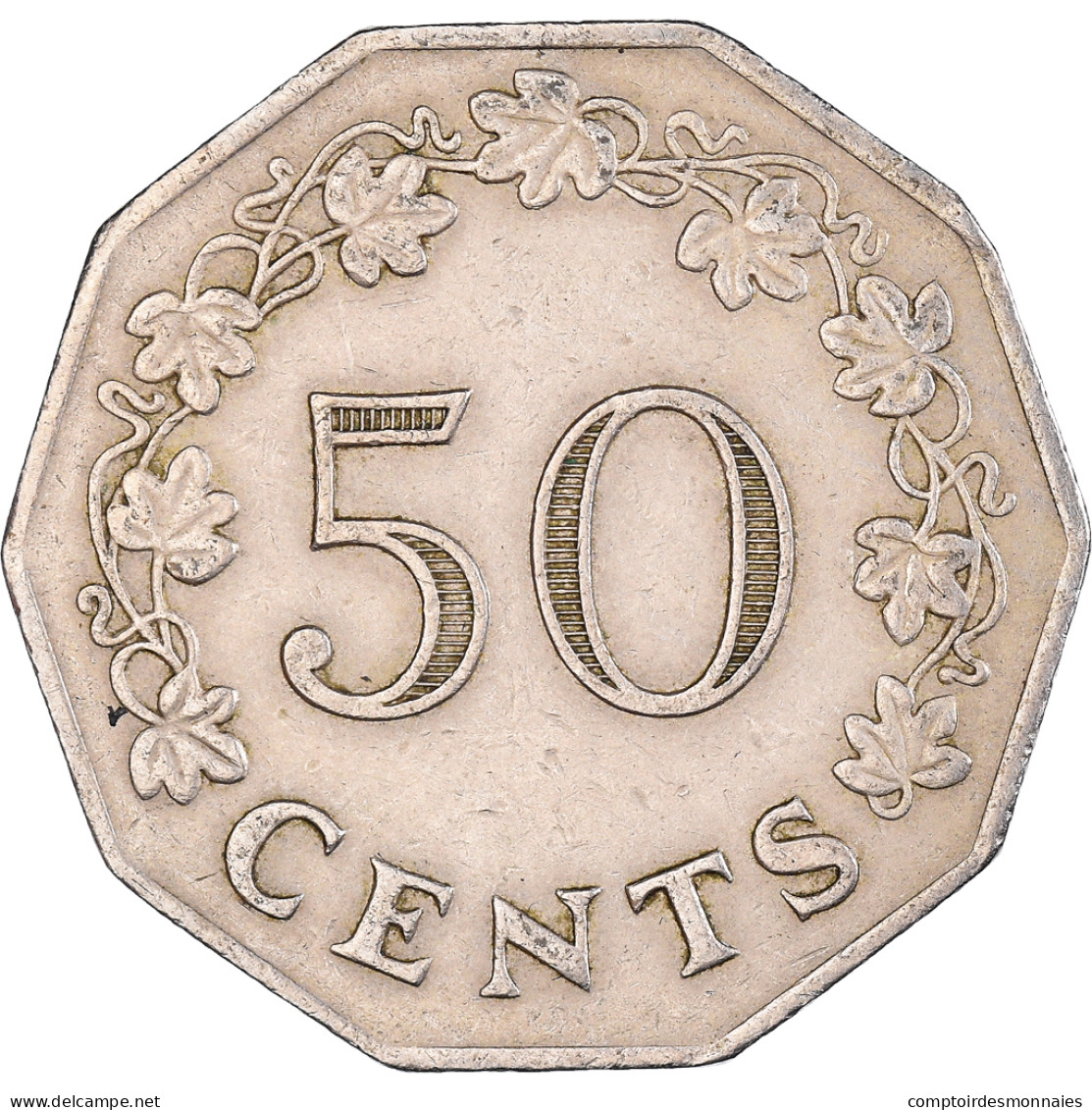 Monnaie, Malte, 50 Cents, 1972 - Malte