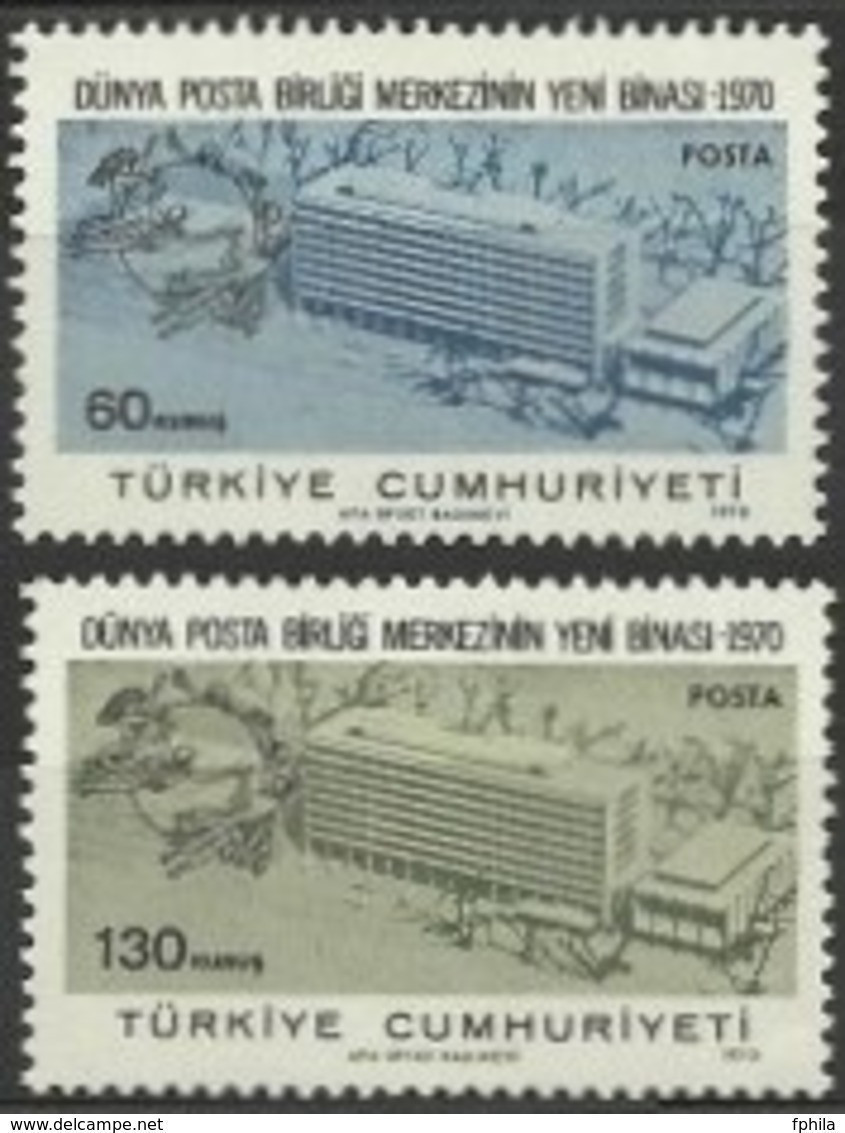 1970 TURKEY THE NEW BUILDING OF THE UPU CENTER MNH ** - Neufs