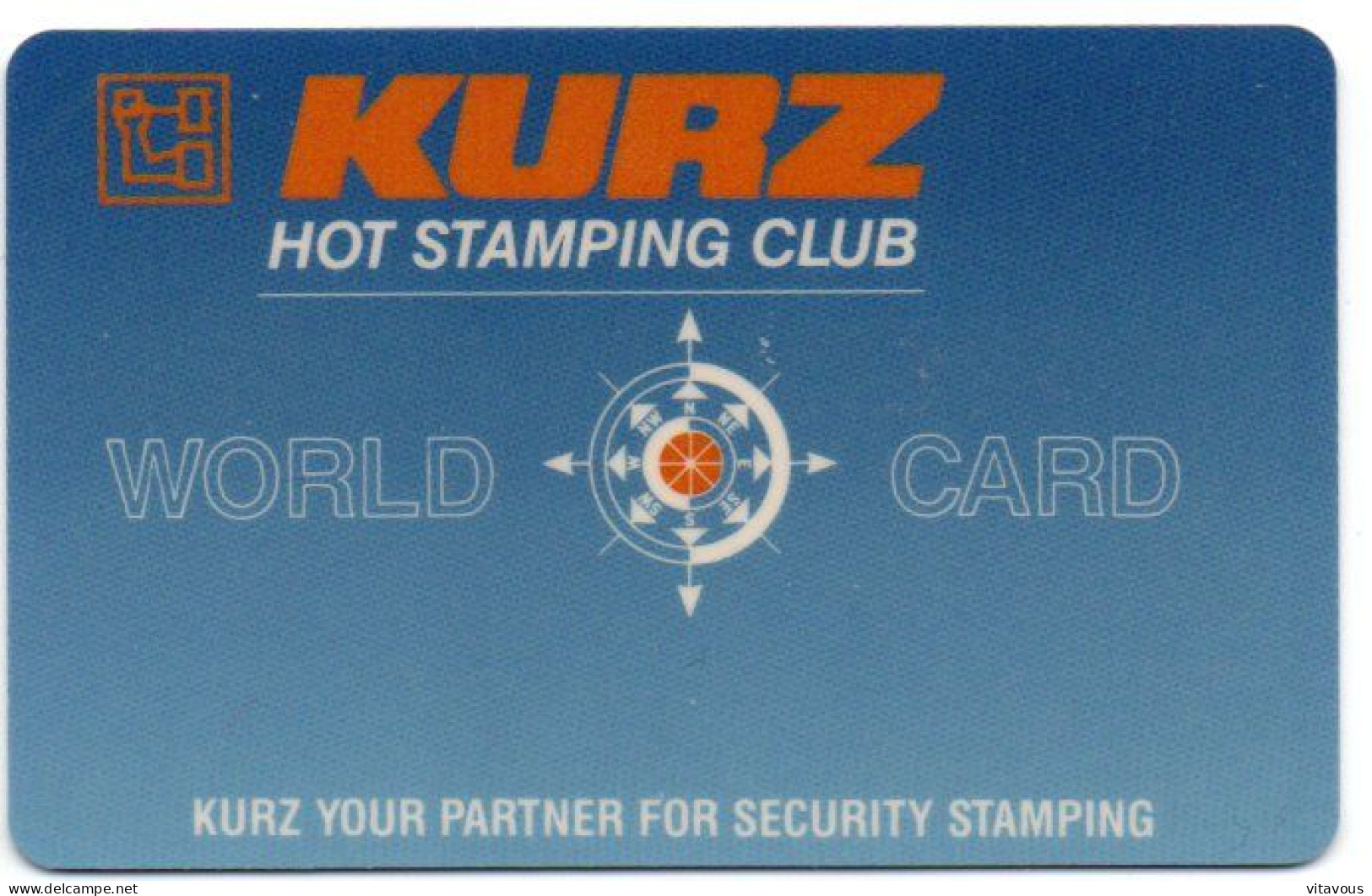 KURZ Club Carte Spécimen Hologramme Démonstration Card Karte (F 545) - Cartes De Salon Et Démonstration