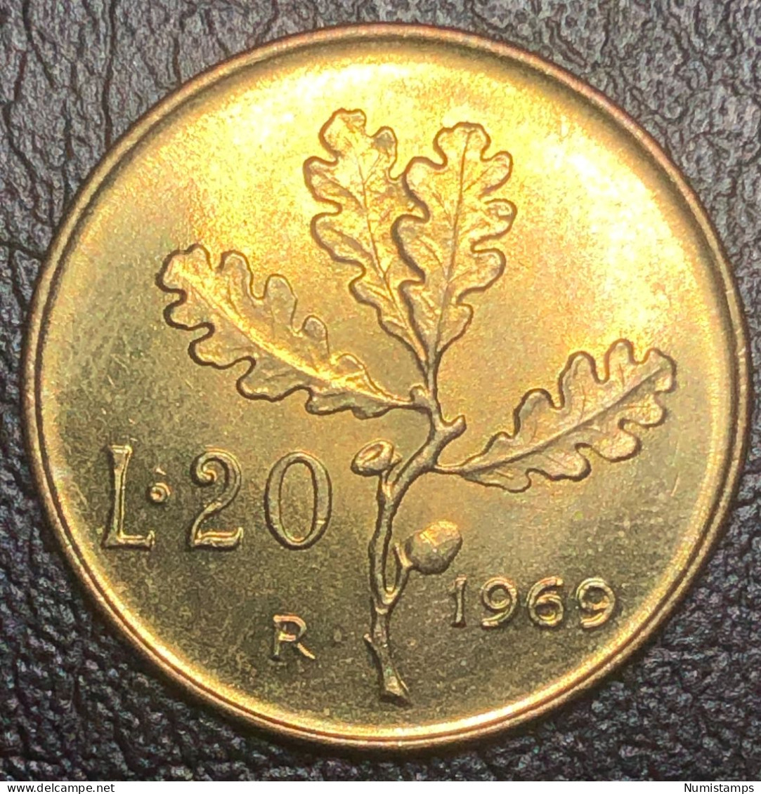 Italia 20 Lire, 1969 (qFDC) - 20 Lire