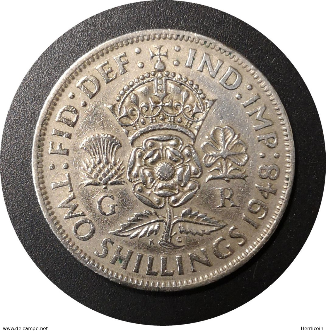 Monnaie Royaume-Uni - 1948 - 2 Shillings George VI - J. 1 Florin / 2 Schillings