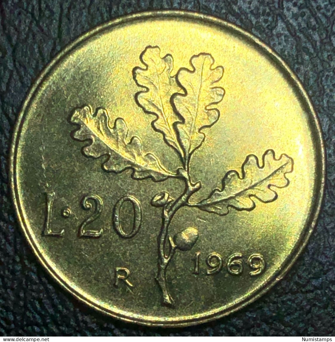 Italia 20 Lire, 1969 (SPL) - 20 Liras