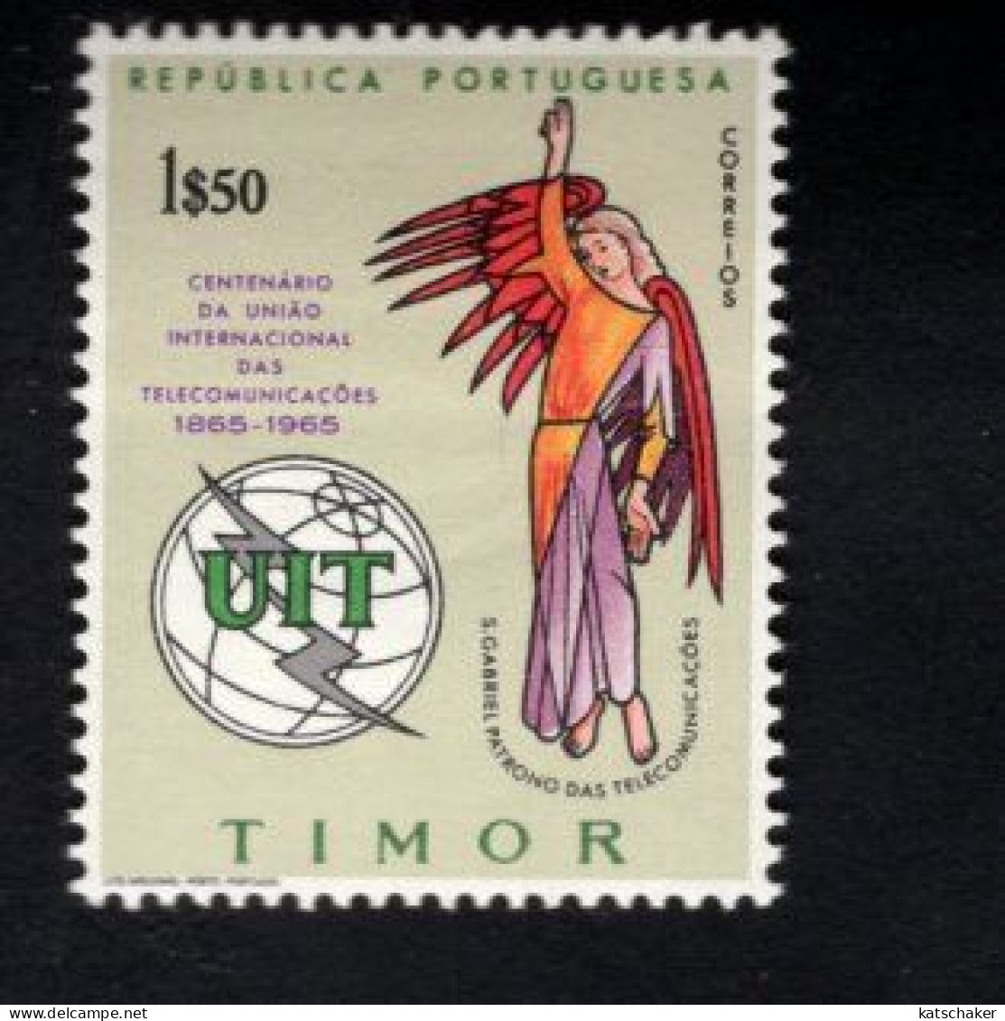 1932635931 1965 SCOTT 321  (XX) POSTFRIS  MINT NEVER HINGED  - ITU - INTERNATIONAL TELECOMMUNICATIONS UNION - Timor Oriental