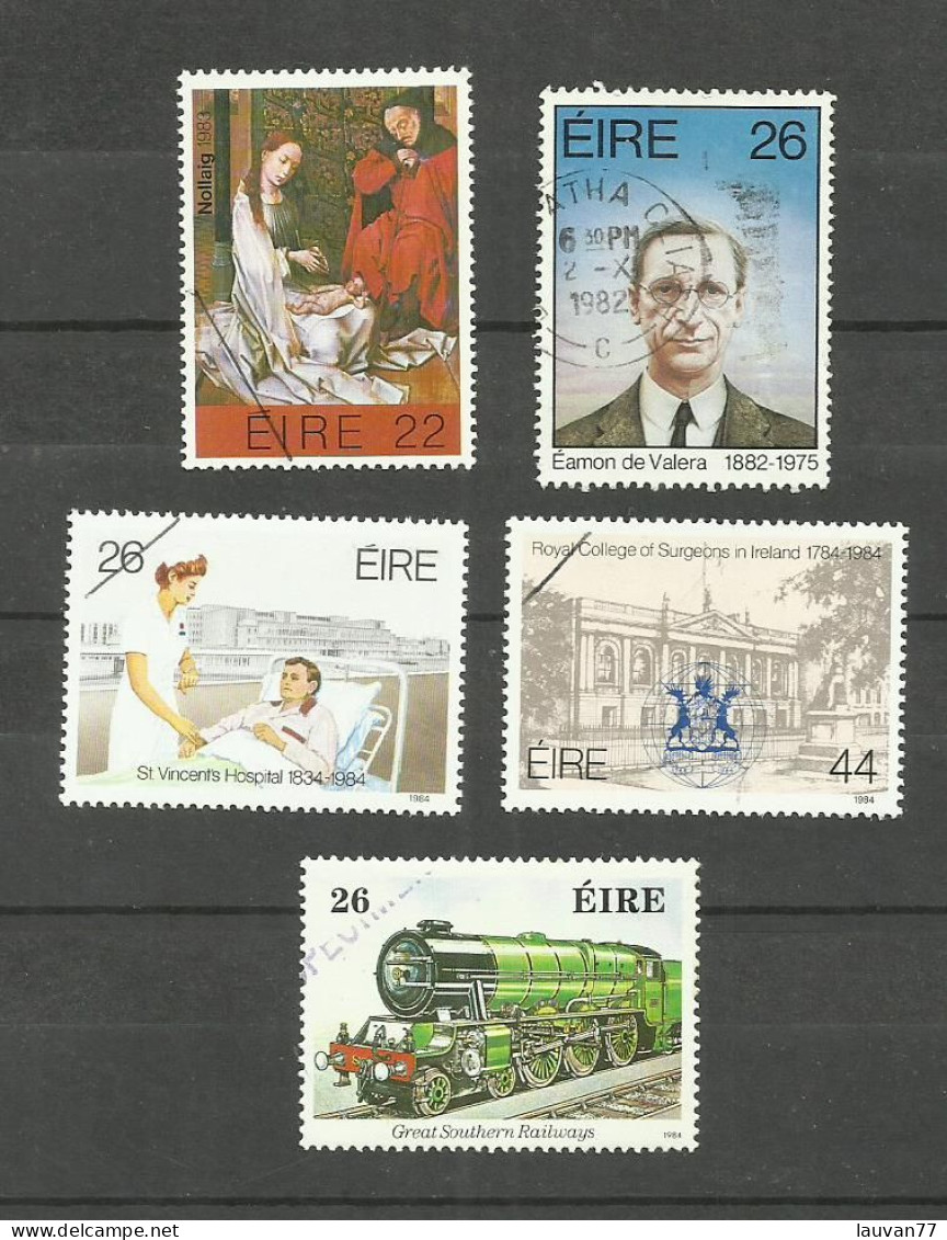 Irlande N°529, 530, 532, 539, 540 Cote 4.25€ - Usati