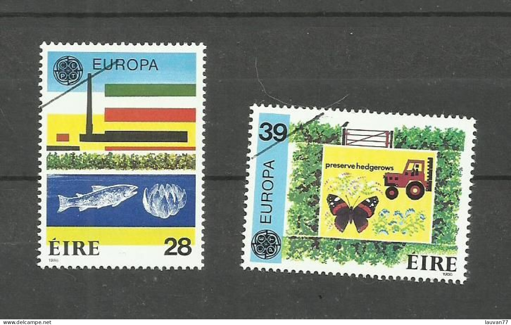 Irlande N°592, 593 Cote 10€ - Oblitérés