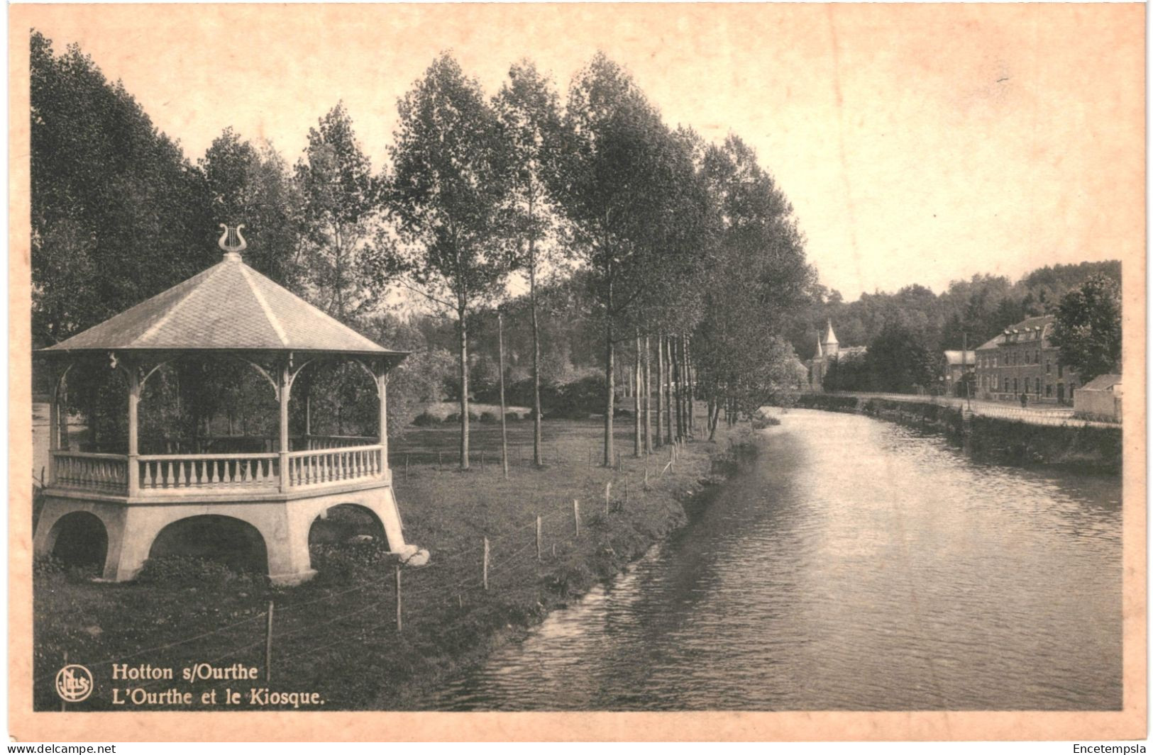 CPA Carte Postale Belgique Hotton L'Ourthe Et Le Kiosque      VM75373 - Hotton