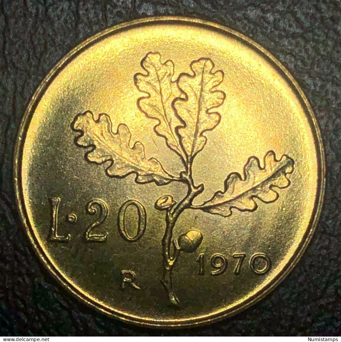Italia 20 Lire, 1970 Marchio Di Zecca "R" (FDC) - 20 Liras