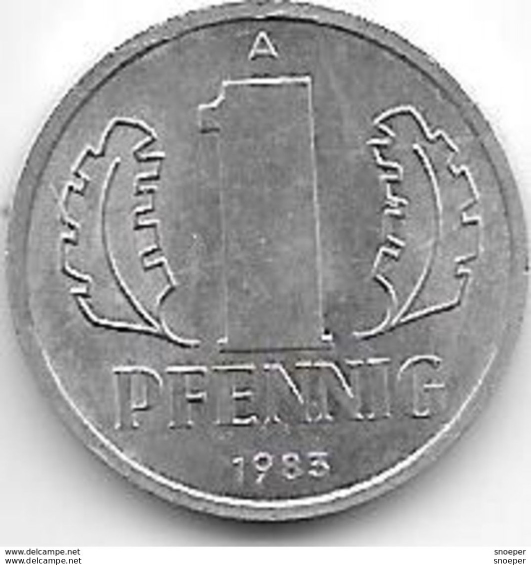 *DDR1 Pfennig 1983    Km  8.2  Unc - 1 Pfennig