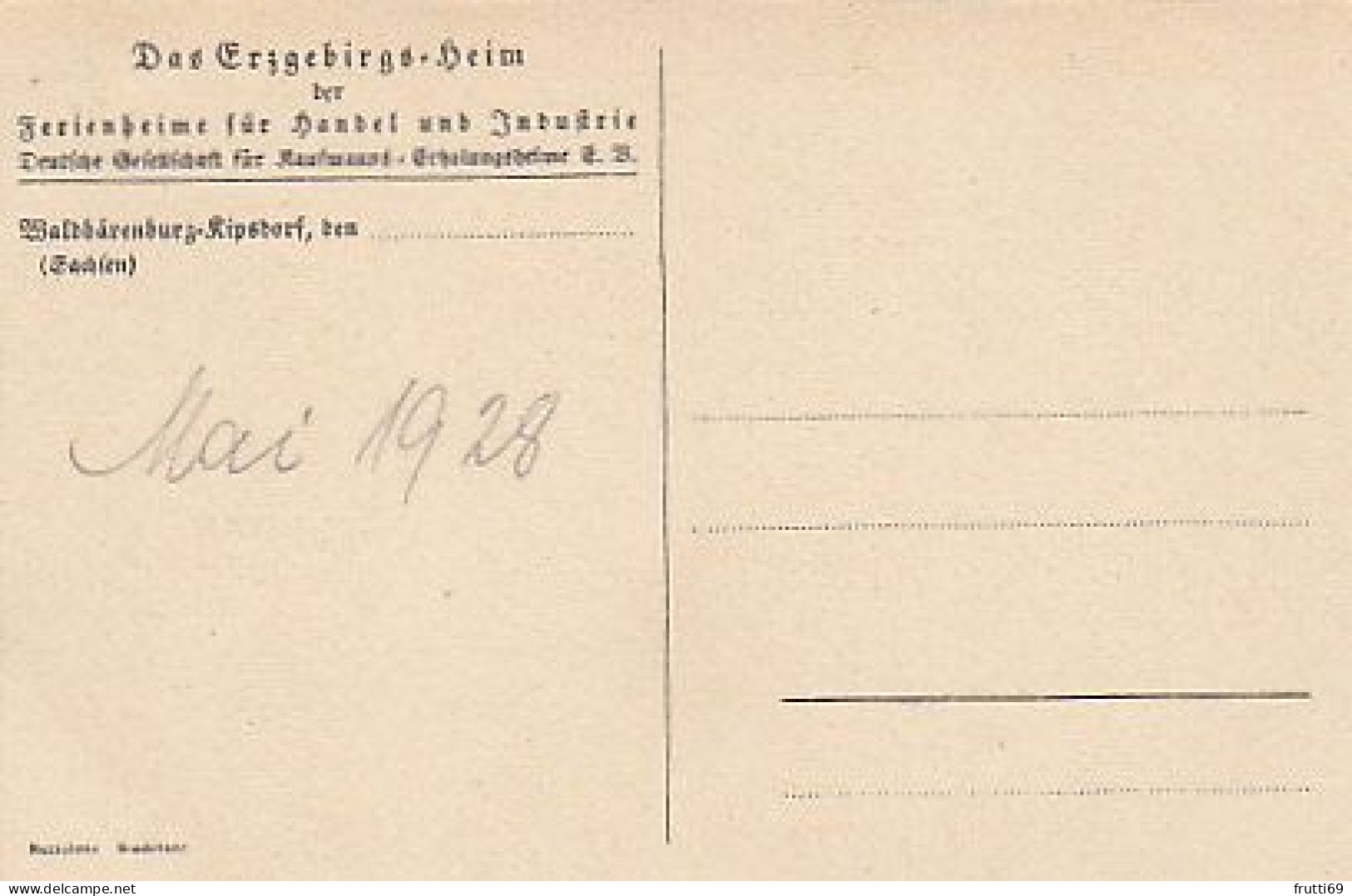 AK 189493 GERMANY - Kipsdorf - Waldbärenburg - Das Erzgebirgs-Heim - Kipsdorf