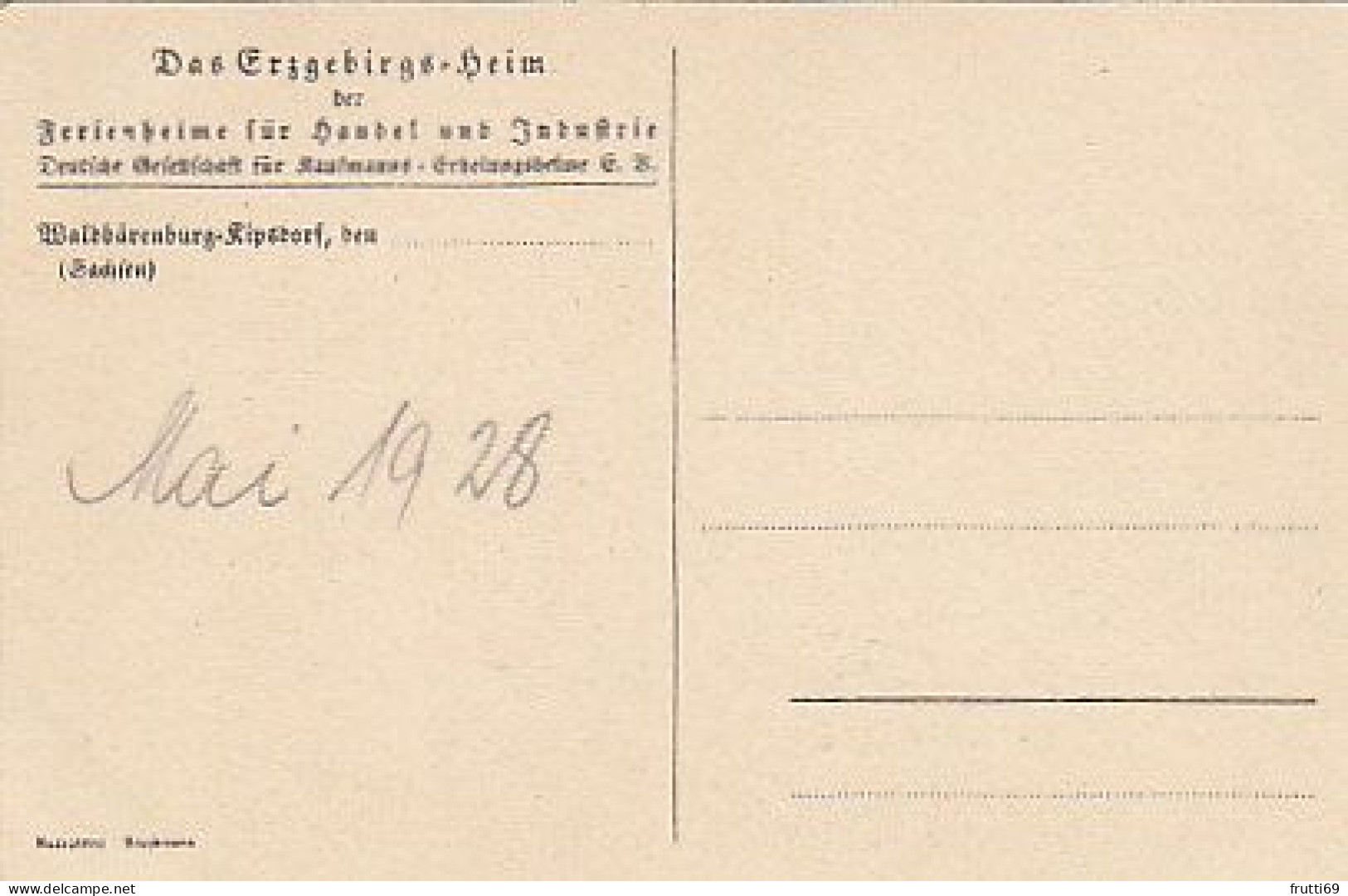 AK 189494 GERMANY - Kipsdorf - Waldbärenburg - Das Erzgebirgs-Heim - Kipsdorf