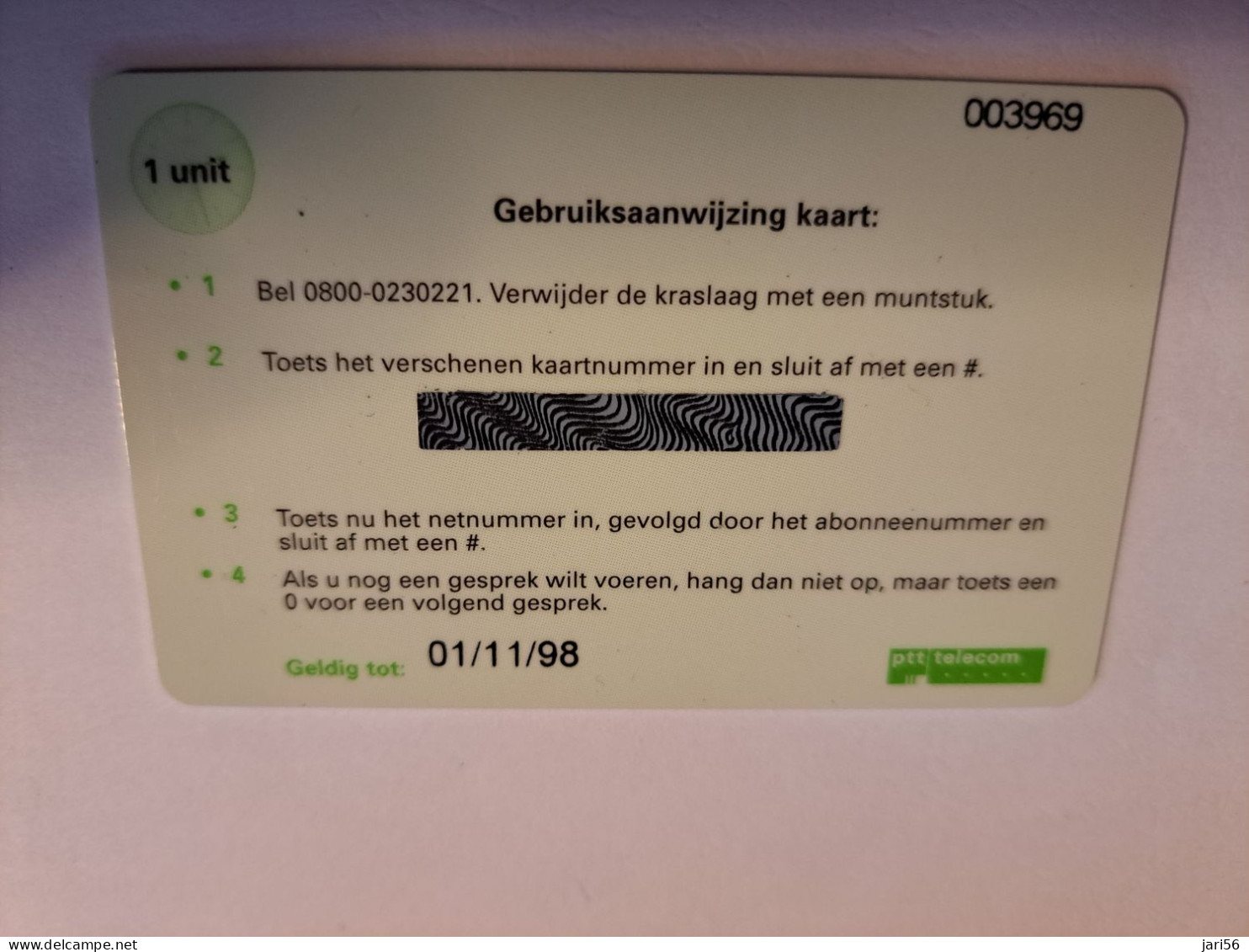 NETHERLANDS / PREPAID CARD / 1 UNITS  / SUSKE & WISKE/ BOB & BOBETTE / DIFFICULT CARD  /  CARD/ MINT    ** 15966** - Privé