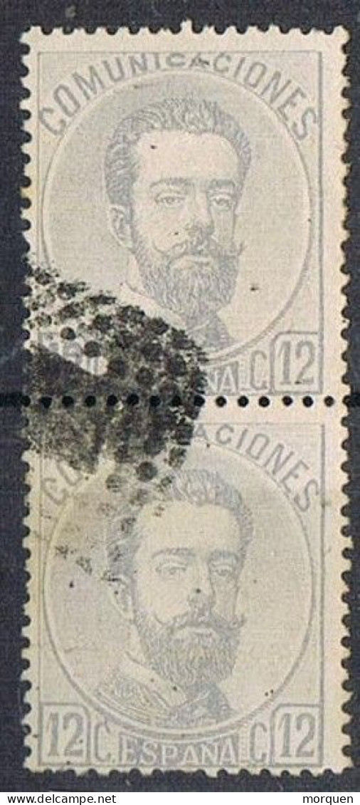 Par Vertical Sellos 12 Cts Amadeo, Num 122 º - Used Stamps